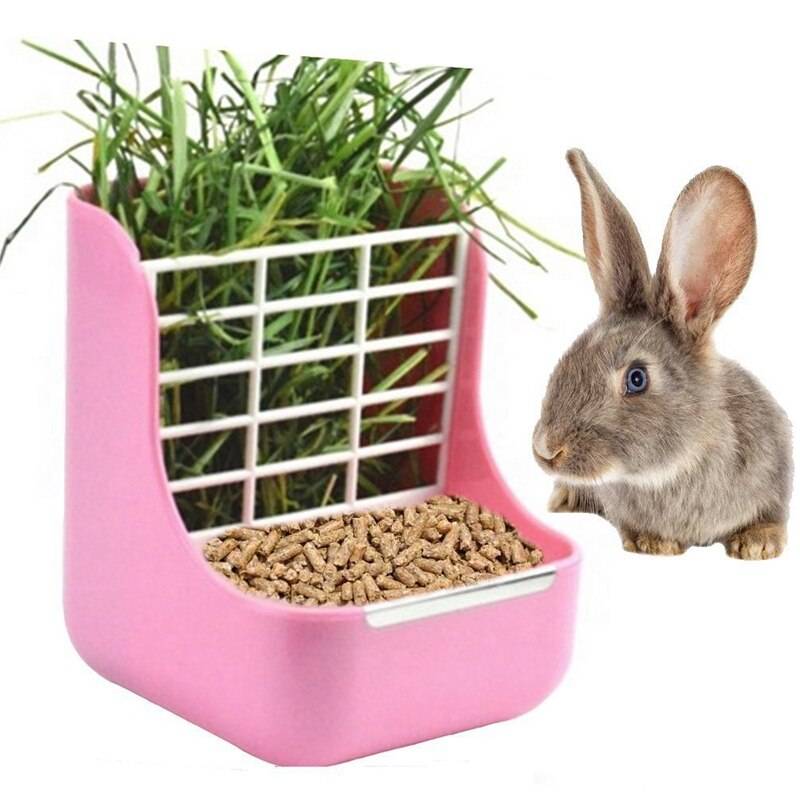 Кормушки для кроликов своими руками: поилки, для сена и зерна