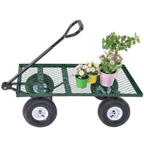 О садовых тележках с 4 колесами: как собрать четырехколесную тачку для сада