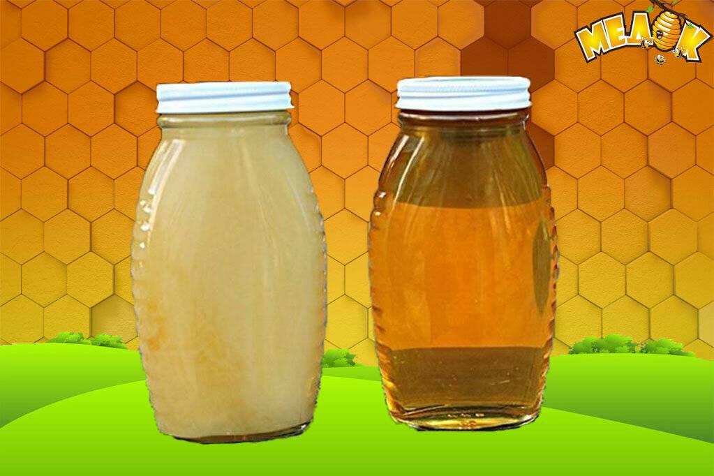 Почему пчелиный мед густеет и твердеет, причины и что значат комки