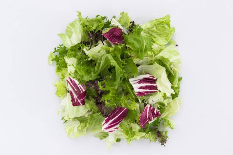 10 рецептов с зелеными салатами. романо, латук, корн, фризе, радичио и другими